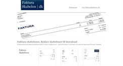Desktop Screenshot of fakturaskabelon.dk